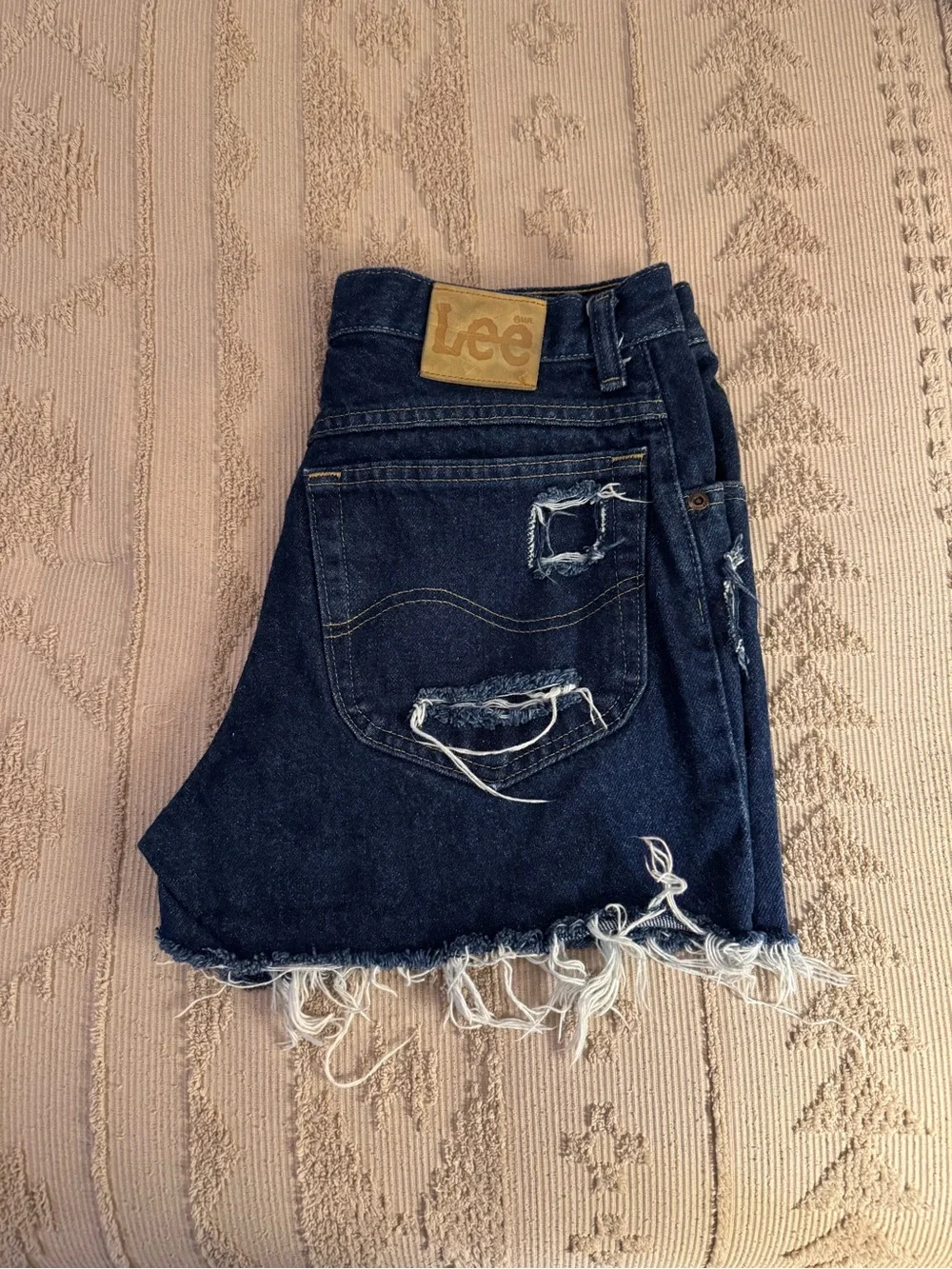 Vintage Lee Distressed Denim Shorts